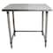 Bk Resources Stainless Steel Work Table With Open Base, Plastic Feet, 30"Wx24"D SVTOB-3024 - alternate 2